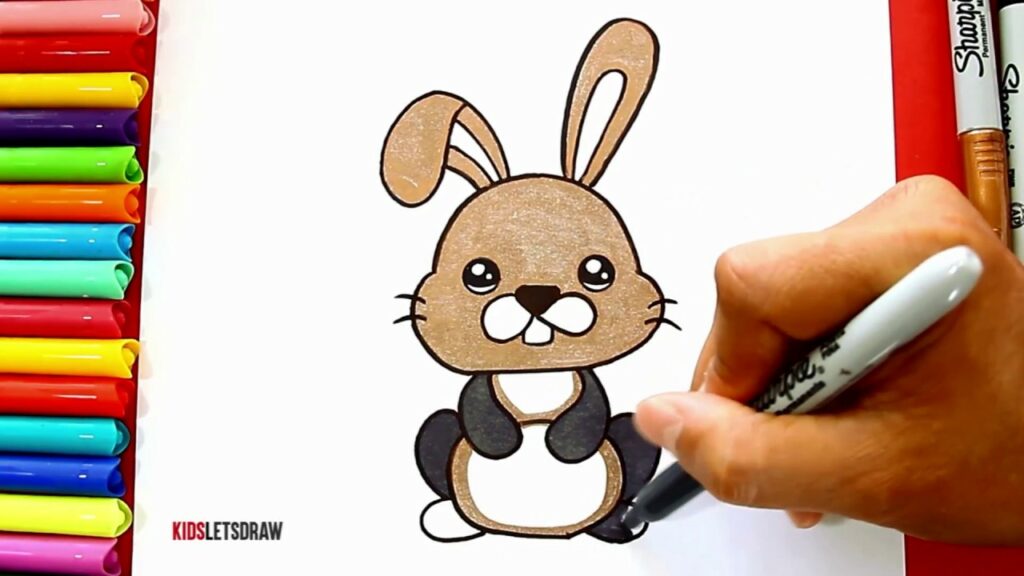 Aprende Cómo Dibujar un CONEJO Kawaii Learn to draw a Cute Bunny easy Rabbit Videos