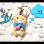 cute rabbit - polymer clay طريقة عمل ارنوب من الصلصال الحراري