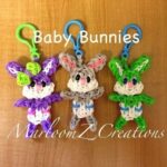 Rainbow Loom Baby Easter Bunny: conejito bebe konijntje met luiertje