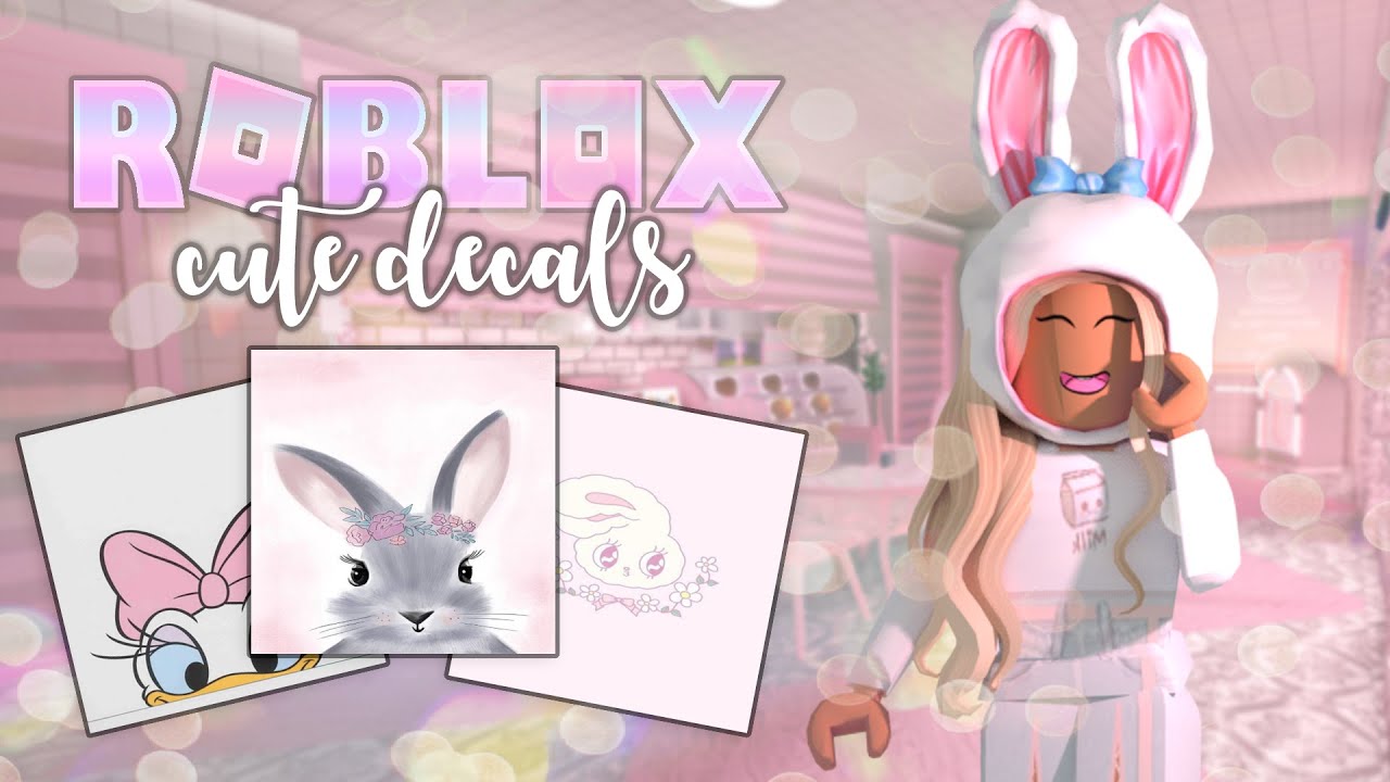 Bloxburg Cute Bunny Aesthetic Decals Codes Roblox Rabbit Videos - picture decals codes for roblox